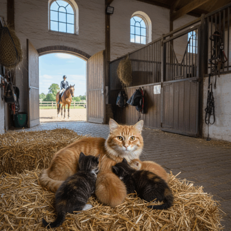 Barn Cat Had Kittens
