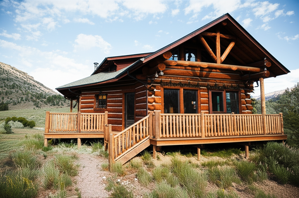 Luxury dude ranch cabin
