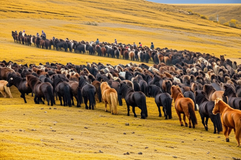 Iceland horse round-up