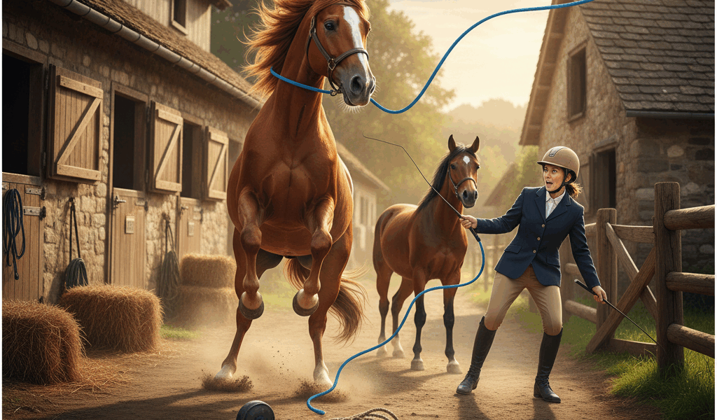 Lunging Session Gone Sideways