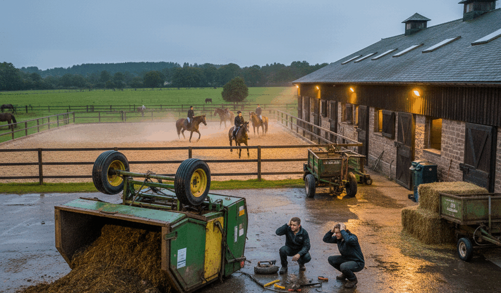 Manure Spreader Down Again