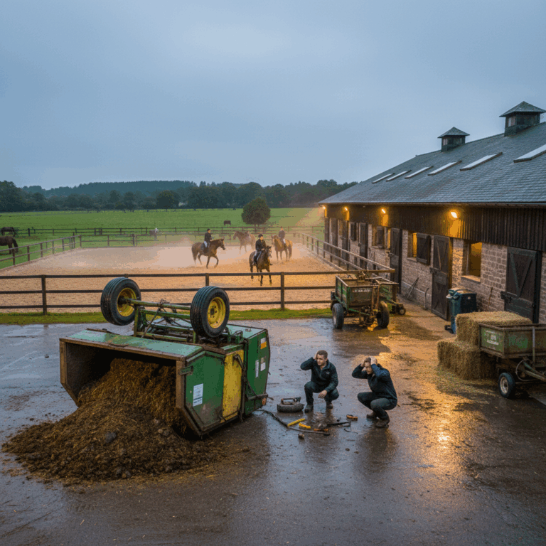Manure Spreader Down Again