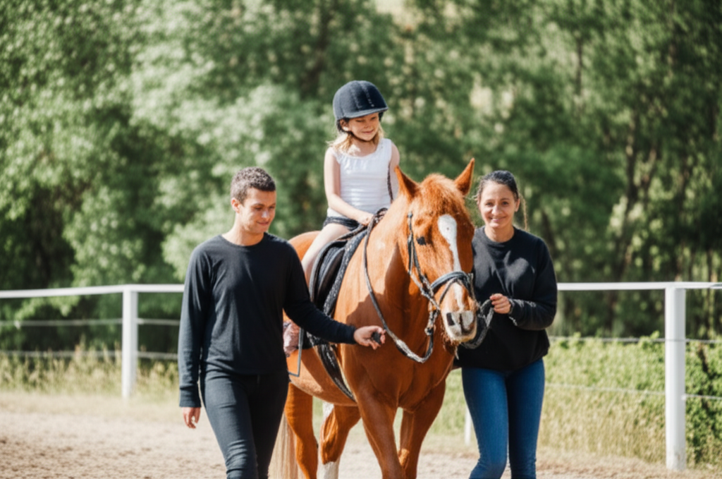 Therapeutic riding session