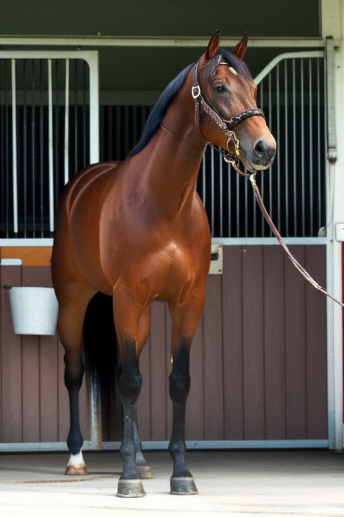 Athletic Thoroughbred horse