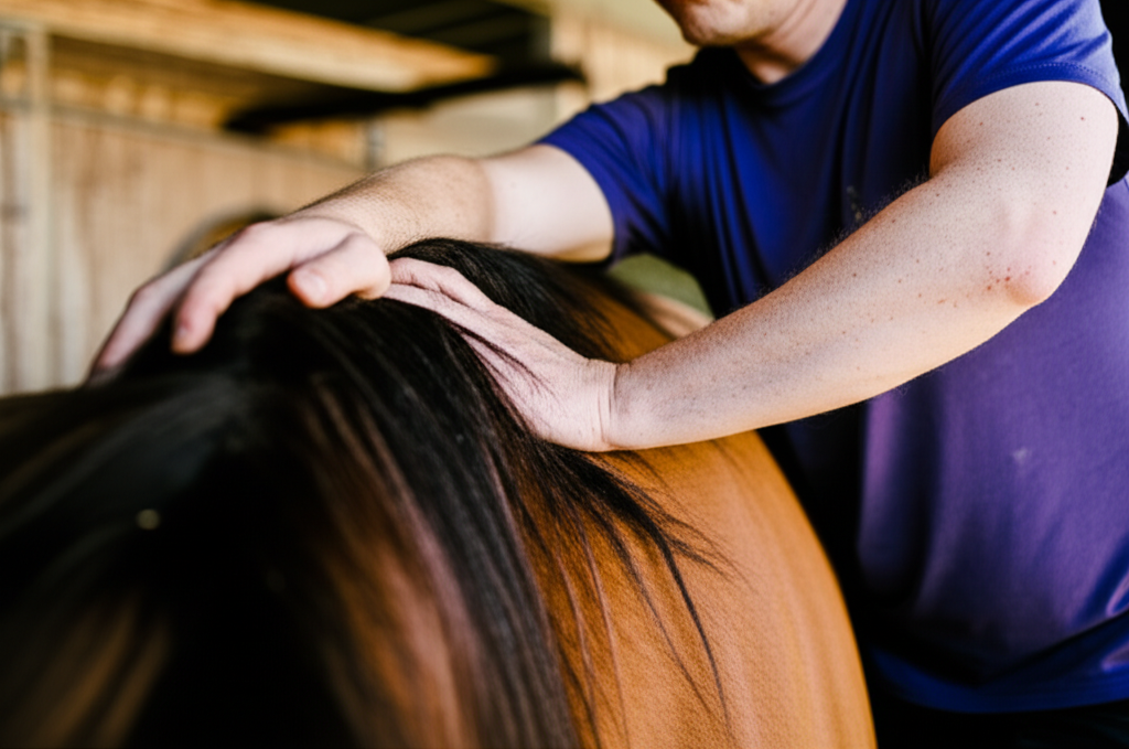 Horse massage therapy