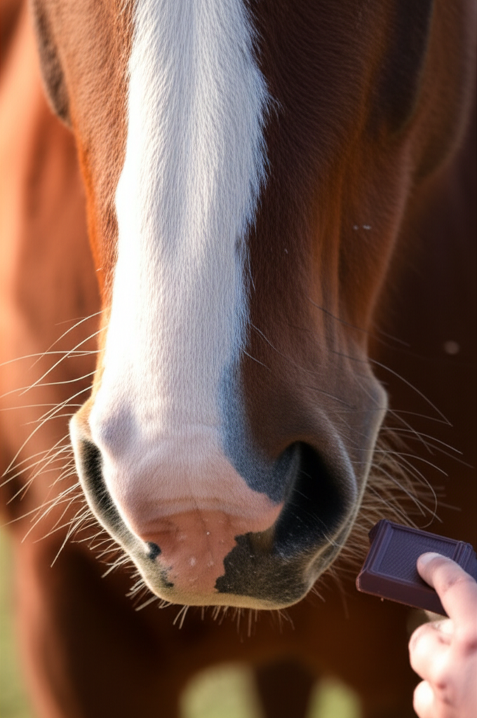 Horse should not eat chocolate