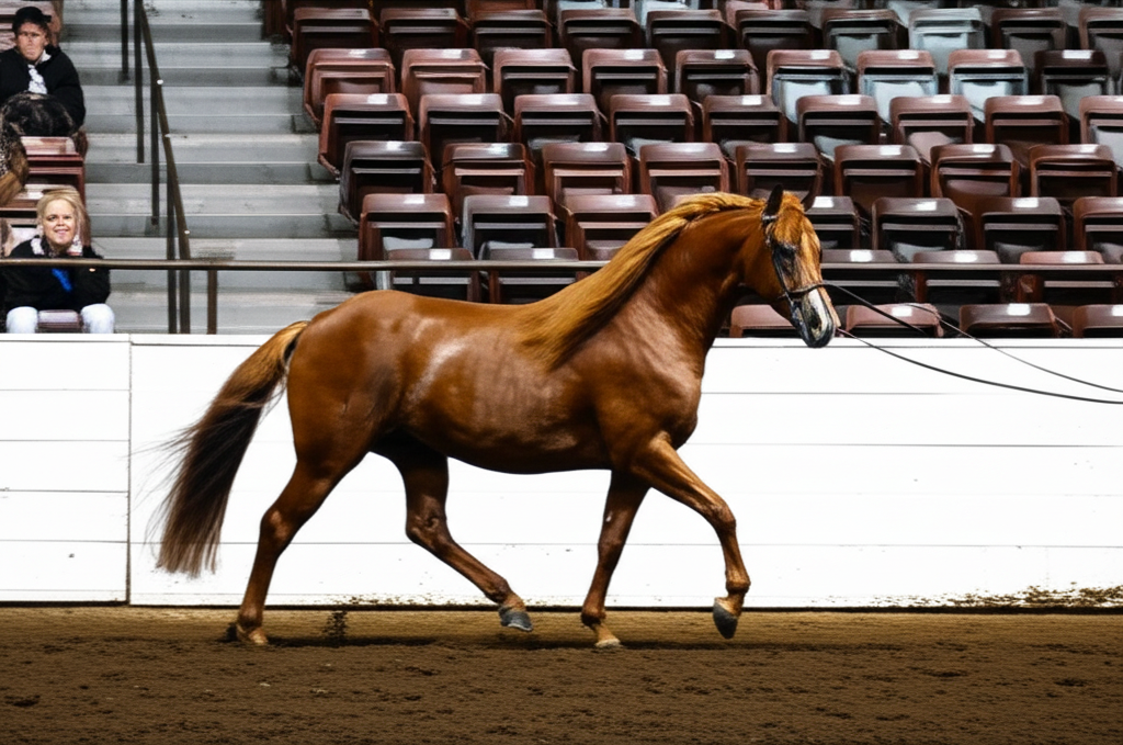 Tennessee Walker on trail