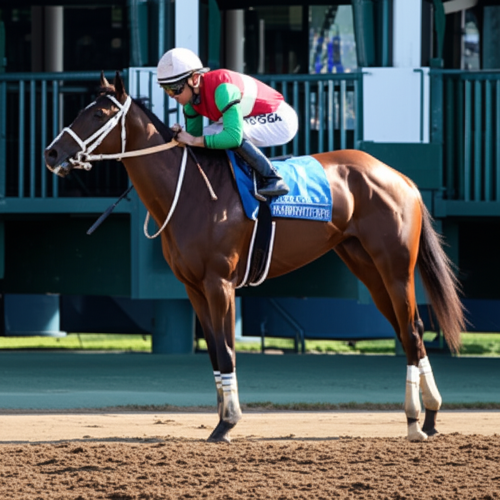 Horse portrait showing ears and expression