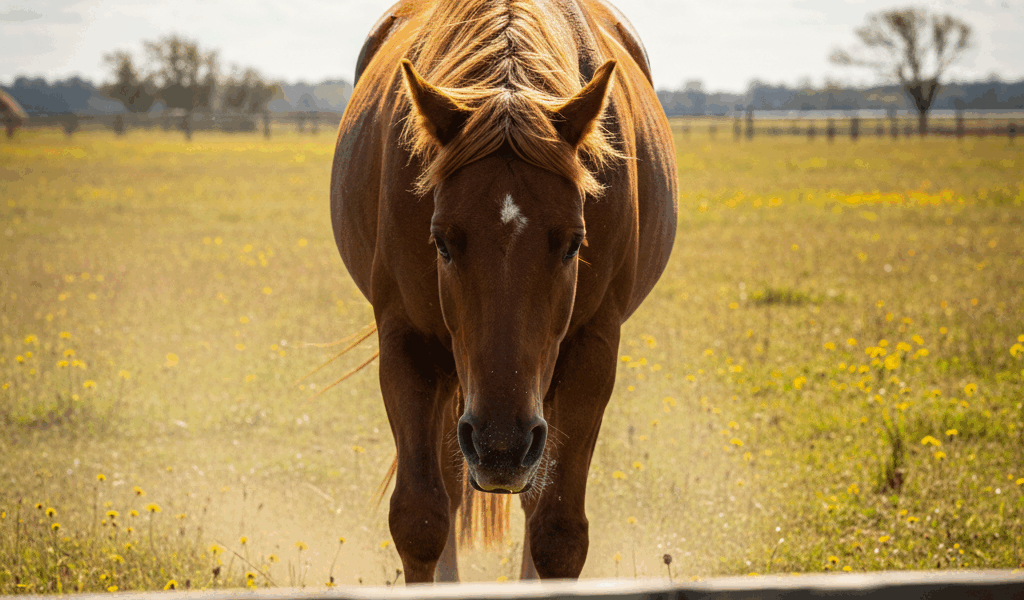 Horse Keeps Charging at You in the Pasture Fix It